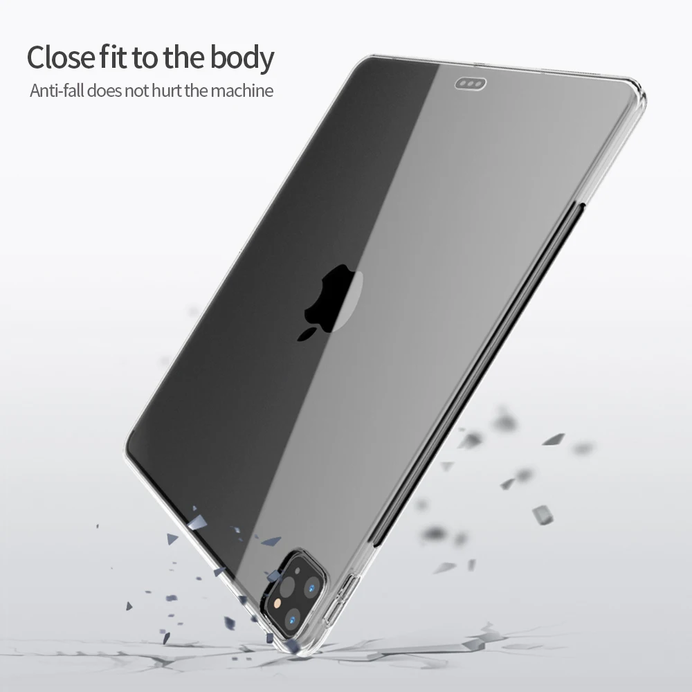 iPad Case Tablet Case For iPad Pro 11 12 9 4th 5th 6th Case Transparent Silicone Soft TPU Back Cover For iPad Pro 11 12.9