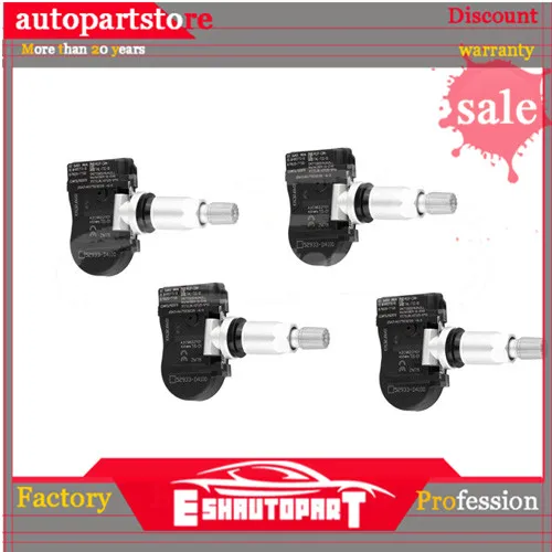 Для DEFUS 4 шт. 52933-D4100 датчик давления в шинах TPMS для Optima Sportage Sorento Genesis Ioniq 52933D4100 52933-F2000