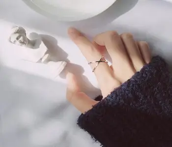 

REAL.925 100% Sterling Silver fINE jEWELRY Openable Twisted Crossed / Criss Cross Ring Openable GTLJ1334