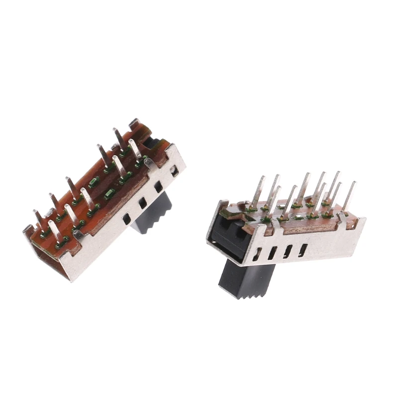 

10Pcs SS24E01-G5 Slide Switches Vertical 0.5A 10 Pin 4 Position Toggle Switch J6PD