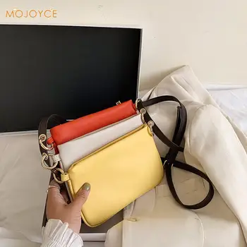 

Women Hit Color Shoulder Crossbody Bag Classic Texture Creative Delicate Chic Small Female PU Messenger Money Purse