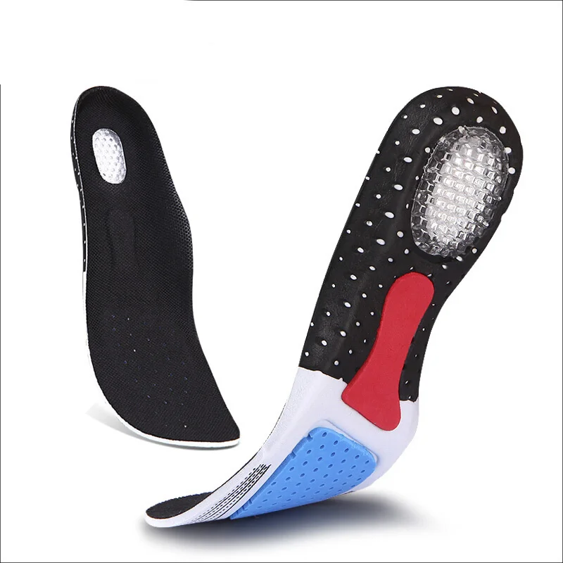 Plantillas deportivas con soporte para el arco para hombre y mujer, almohadilla de Gel de zapato con absorción de impacto para caminar, correr y senderismo