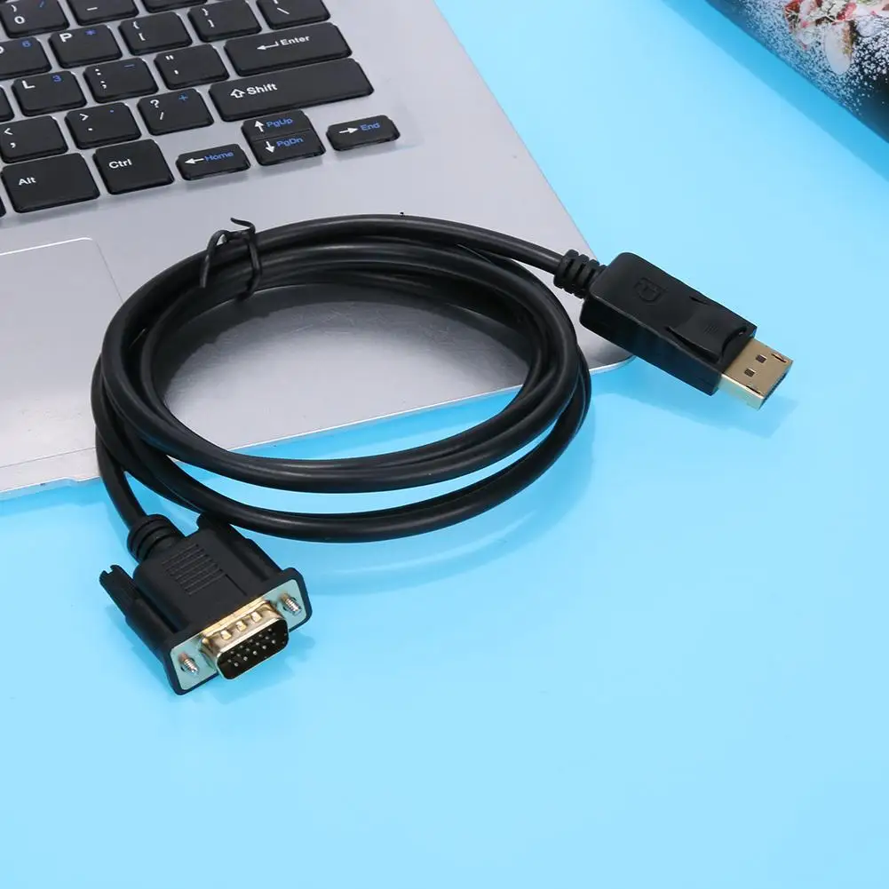1 8 м кабель-переходник DisplayPort (папа) VGA адаптер конвертер кабель DP to аудио-видео