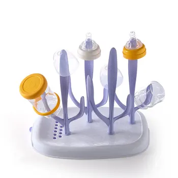 

New Design Baby Bottle Dry Rack Branch Baby Feeding Bottles Cleaning Drying Infant Pacifier Cup Holder