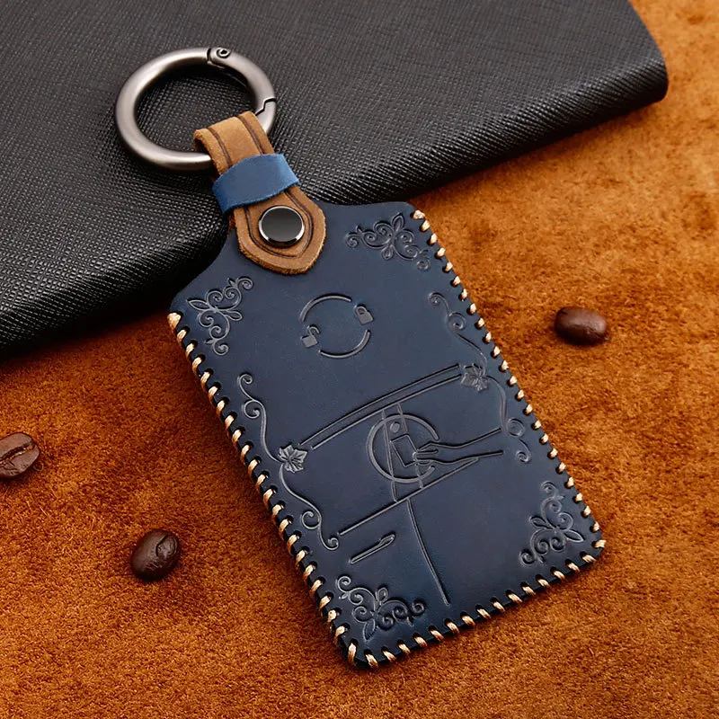 

Car Key Cover for Tesla Model3 /MODEL S/ MODEL X First Layer Cowhide Special Car Key Case Protection Decoration