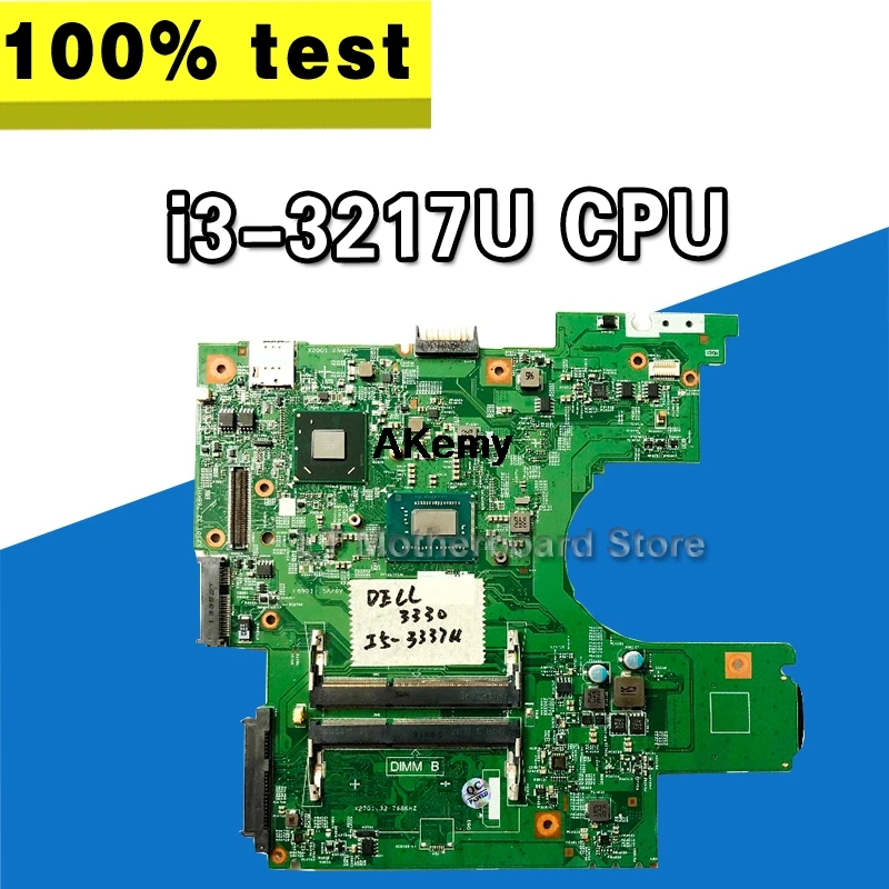 Akemy для Dell Latitude 3330 материнская плата для ноутбука CN-08GGXR 08GGXR 8GGXR 12275-1 DDR3 W/i3-3217U cpu