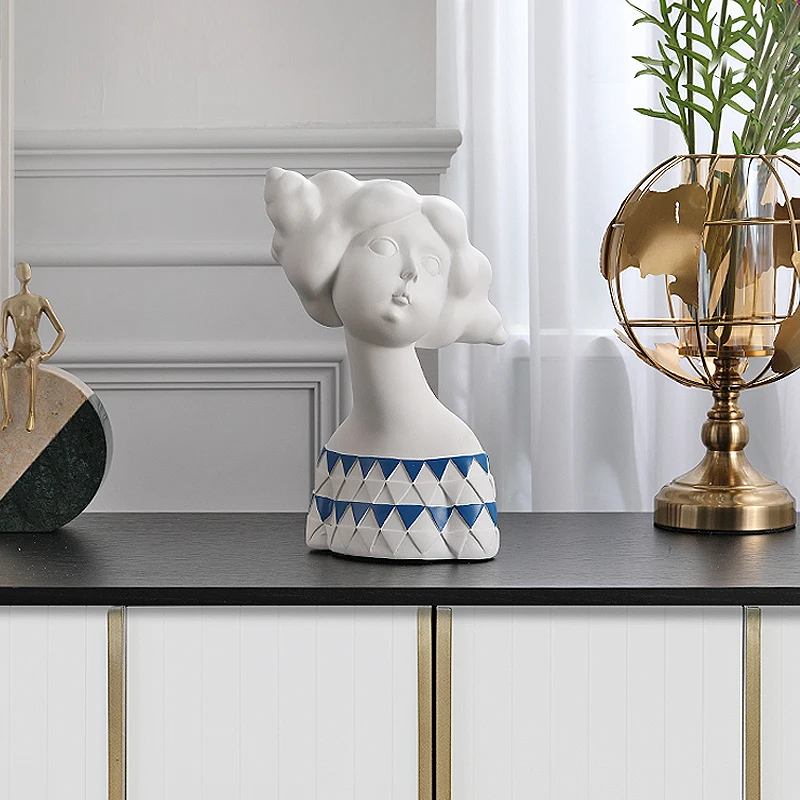 Nordic Abstract Marshmallow Girl Statue Creative Little Girl Figure Art Sculpture Decoration Resin Figurine Home Decor R4564 Nordic Abstract Marshmallow Girl Statue Creative Little Girl Figure Art Sculpture Decoration Resin Figurine Home Decor R4564