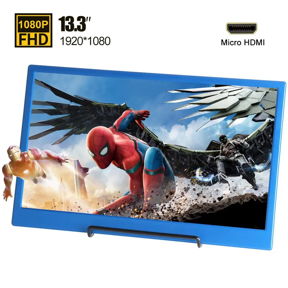 Портативный монитор 13 3 дюйма 4K USB type C HDMI для Huawei Samsung Ps4 Xbox Switch игровой экран со