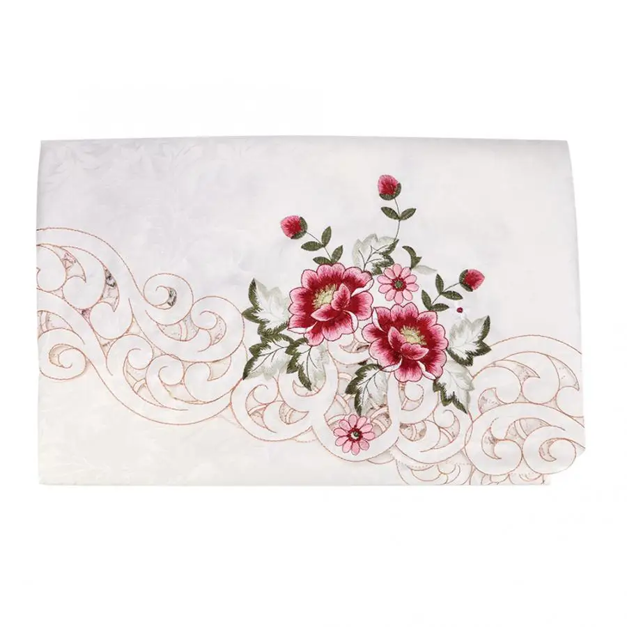 

Mantel European Style Embroidered Tablecloth Polyester Table Cover Cloth Home Decoration Round Pattern table Cloth 183x183cm