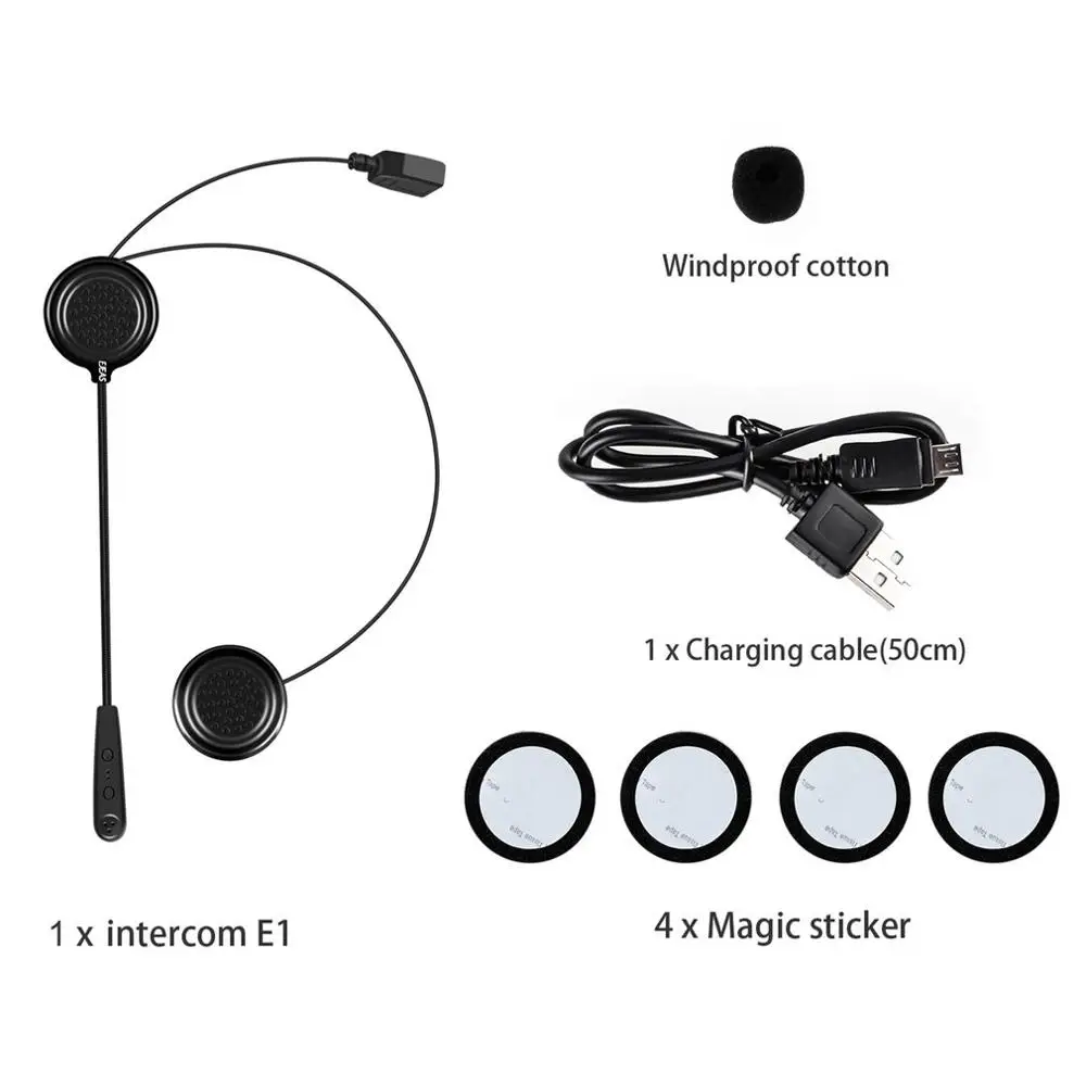 

Motor Wireless Bluetooth Headset Motorcycle Helmet Earphone Headphone Speaker Handsfree Music For MP3 MP4 Smartphone
