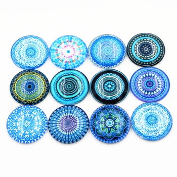 

10pcs 20mm And 25mm New Fashion classical Mixed Handmade Photo Glass Cabochons Pattern Domed Jewelry Accessories Supplies