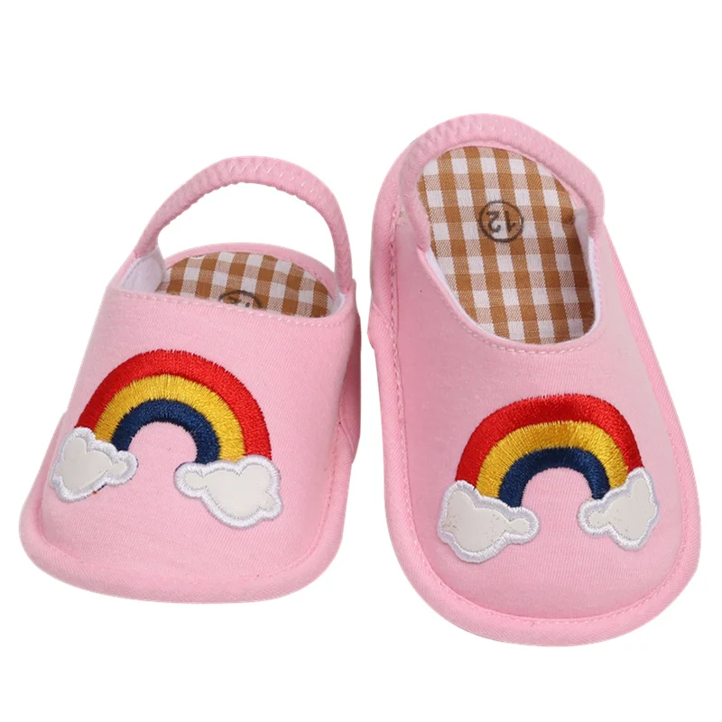 [Simfamily]/ хлопковые тапочки для малышей; обувь для новорожденных; Летние Мягкие стильные тапочки для мальчиков и девочек; тапочки на мягкой подошве с рисунком - Цвет: NO6