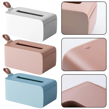 

Creative Tissue Box Dust-proof Smooth Polishd Desktop Storage Tissue Box Nordic Style Paper Drawer Boxfor Home Office Decoration