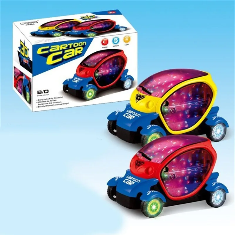

New Style with 3D Light And Music Electric Universal Car Children Flash Toy Car Model Boy Shining Car Toy