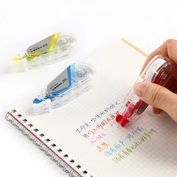 

1pc Japan Tombow MONO Series AIR Touch Mute Correction Tape Mini Cute Corrector Portable CT-CA5C32 10m Black/Red/Yellow/Blue