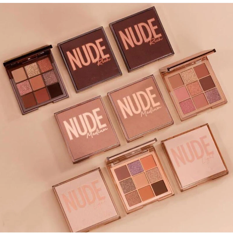 

New Eye Makeup Glitter Eyeshadow Palette 9 Colors Nude Matte Shimmer Eye Shadow Palette 3 styles Rich Light Medium