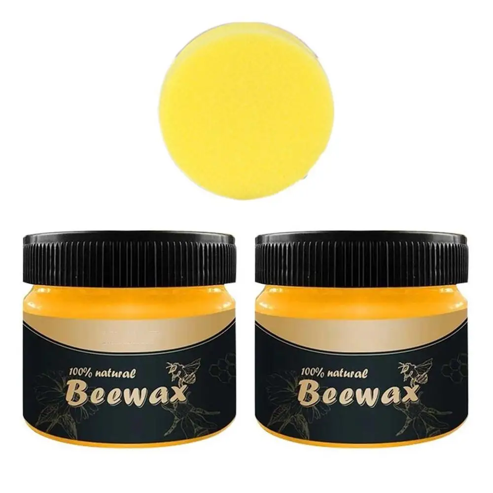 2 шт древесины приправы Beewax органический натуральный чистый воск комплексное решение мебель уход пчелиный воск домашний очиститель для инструментов