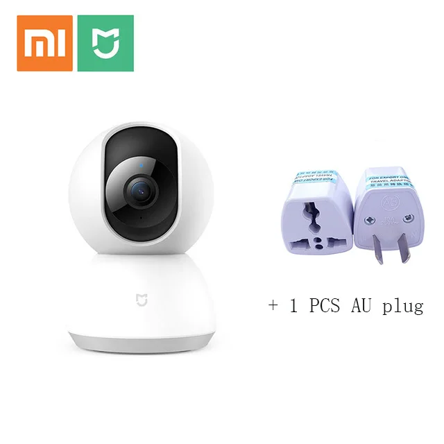 AU plug Xiaomi Mijia Смарт камера Камера PTZ версии 360 ° 1080P HD Ночное видение Беспроводной WiFi IP Webcam умный дом Cam вид Видеоняни и Радионяни - Цветной: AU plug