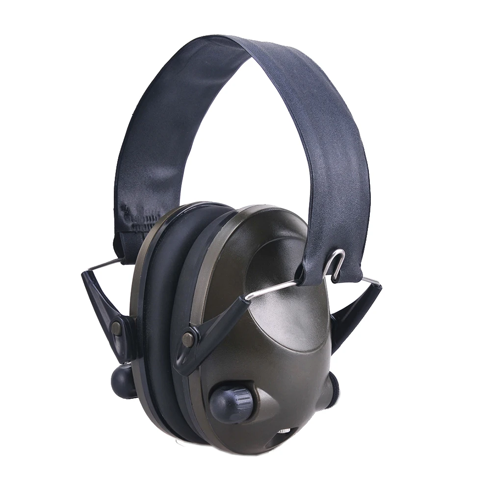 Foldable Portable Soft Solid Noise Reduction Shooting Adjustable Active Hunting Hearing Protection Earmuffs Ear Protector