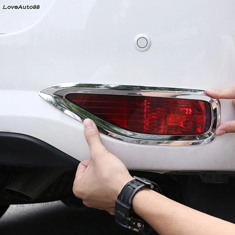 Car Rear Fog Lamp Cover Tail Light Frame Trim Covers Styling Accessories For Toyota Fortuner 2016 2017 2018 2019 2020 | Автомобили и