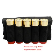 Черный Открытый Пули мешки Охотничья винтовка 5 ракушек Buttstock Shell держатель картриджа Кобура чехол для пейнпола Ammo Carrier Case
