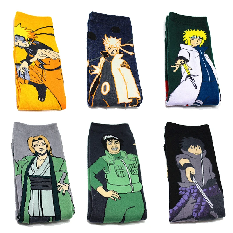 

Naruto Uzumaki Naruto Uchiha Socks Cosplay Props Anime Tsunade Might Guy Socks Women Men Halloween Party Gifts