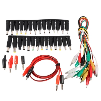 

Universal AC DC Jack Charger Connector Plug for Laptop /Notebook AC DC Power Adapter with Cable 1 Set /38Pcs