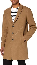 1Pcs Notch Lapel Khaki/Black Long Jacket Men’s Suits Winter 50% Woolen Blazer Tailor-made Party Wear Clothing Only One Coat