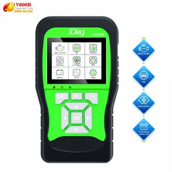 

Full system JDiag V600B OBD2 OBDII Code Reader EOBD Scan battery tester 3 in 1 Auto vag Diagnostic Tool