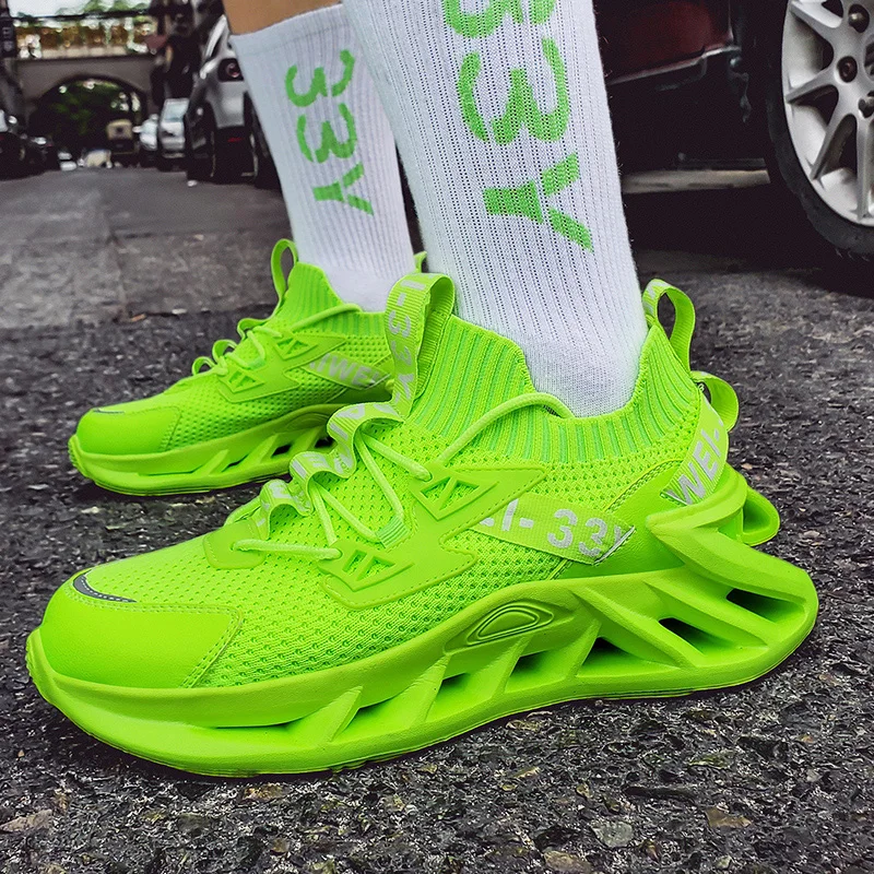 

2021Spring New Sport Shoes for Men Outdoor Breathable Sneakers Hollow out Sole Running Shoes Zapatillas Lightweight Walking Shoe