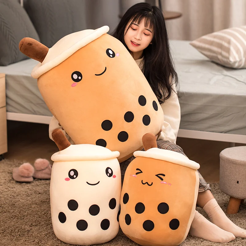 Pillow Cushion Plush-Toy Soft-Doll Milk Tea Kids Toys Birthday-Gift Bubble Stuffed-Food
