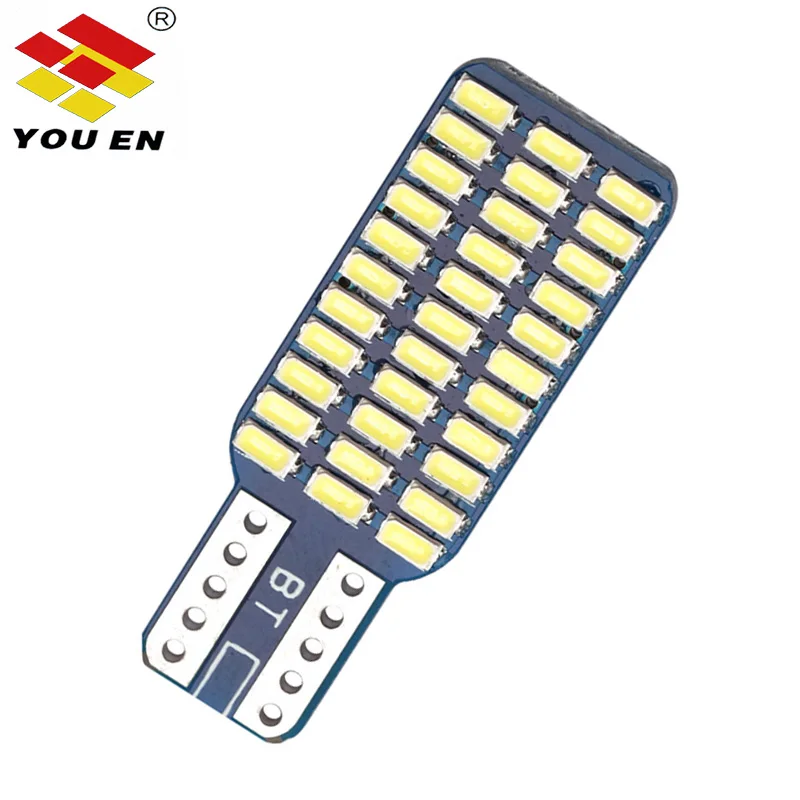 Светодиодсветодиодный лампы YOUEN T10 192 194 168 W5W 33 SMD 33SMD 3014 автомобильные задние