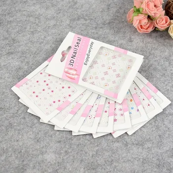 

30pcs/bag New Small Fresh Cartoon 3D Charm Three-dimensional Mini Nail Stickers DIY Nail Decoration Accessories