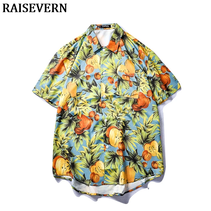 Летние футболки Harajuku с 3D цветочным принтом, Повседневная рубашка с коротким рукавом, мужские рубашки в стиле хип-хоп, Мужской Свободный Топ