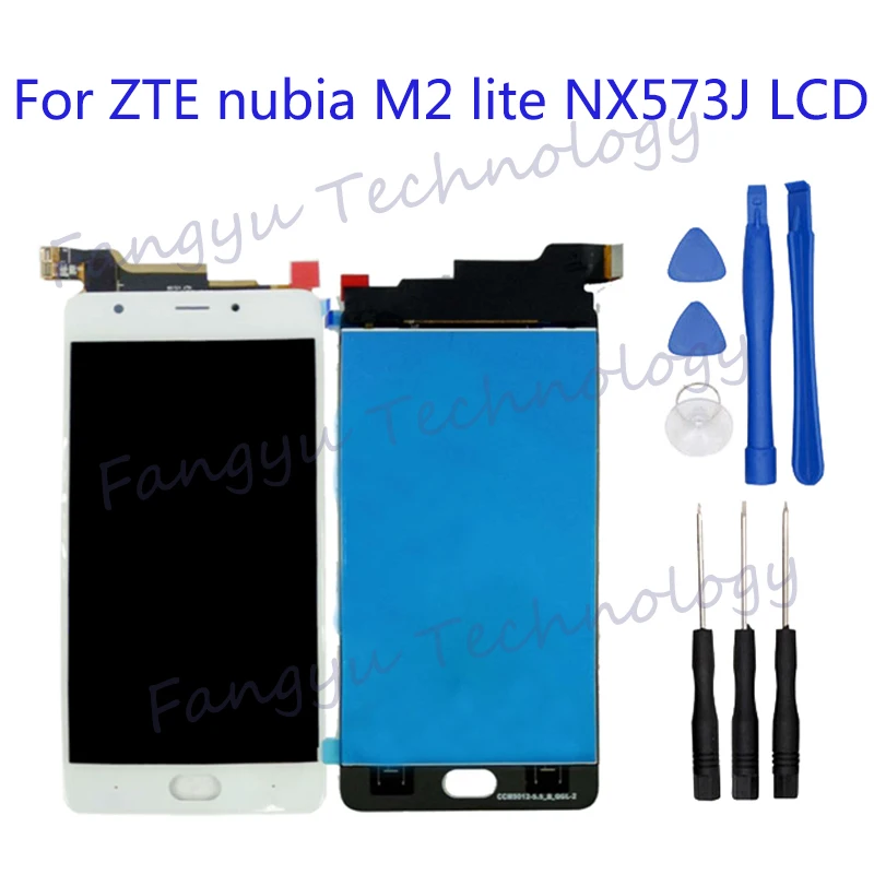 

For ZTE nubia M2 lite NX573J LCD monitor touch screen components mobile phone repair parts for ZTE Nubia M2 lite display+tool