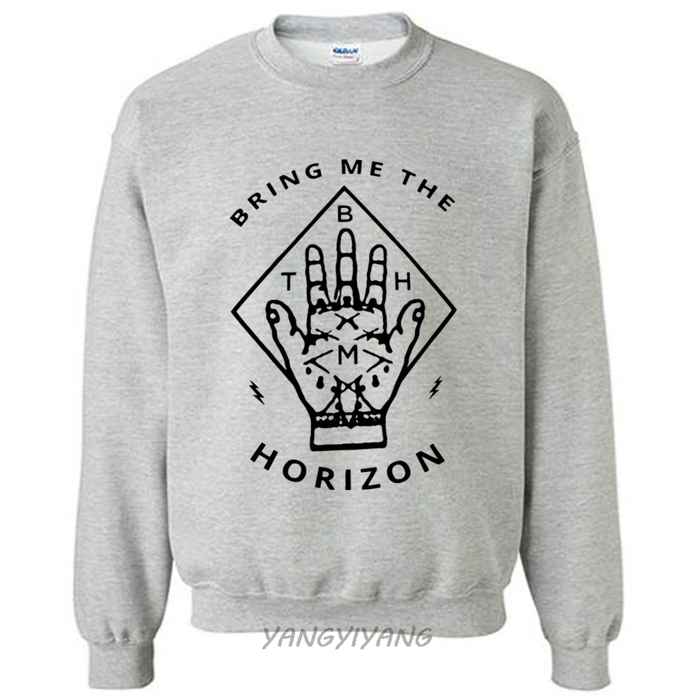 Bring Me The Horizon The H BMTH осенний хлопковый свитшот мужские черные толстовки Прямая