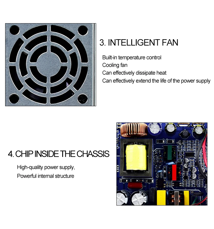 laboratório ajustável fonte de alimentação dc com