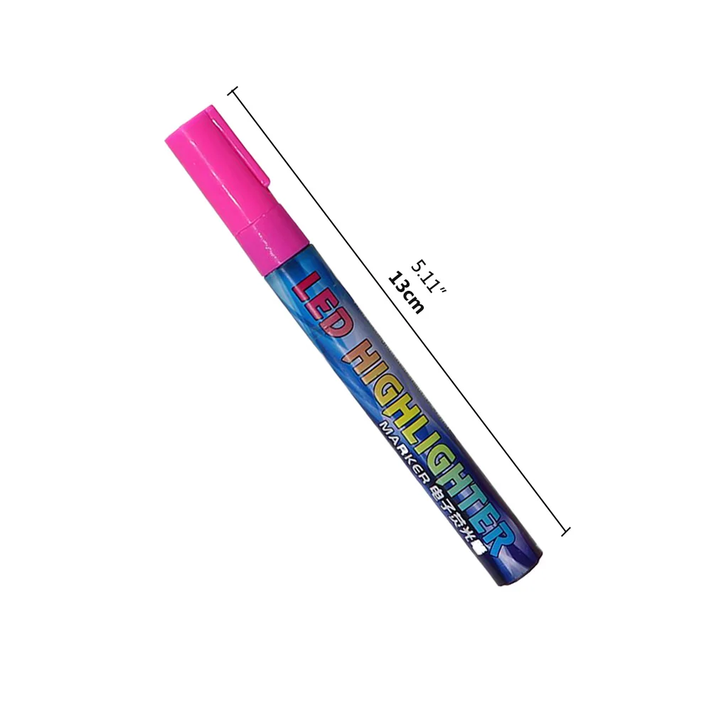 Queen Bee Marker Pen Water-Based Fluorescent Bevel Nib is Available in 8 colors for Easy Differentiation and Memory