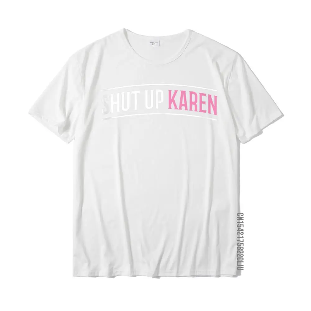 Cool Top T-shirts for Boys Street Summer/Fall Tops Shirt Short Sleeve Slim Fit cosie Tops & Tees Round Neck 100% Cotton Funny Shut Up Karen Tank Top__33213 white