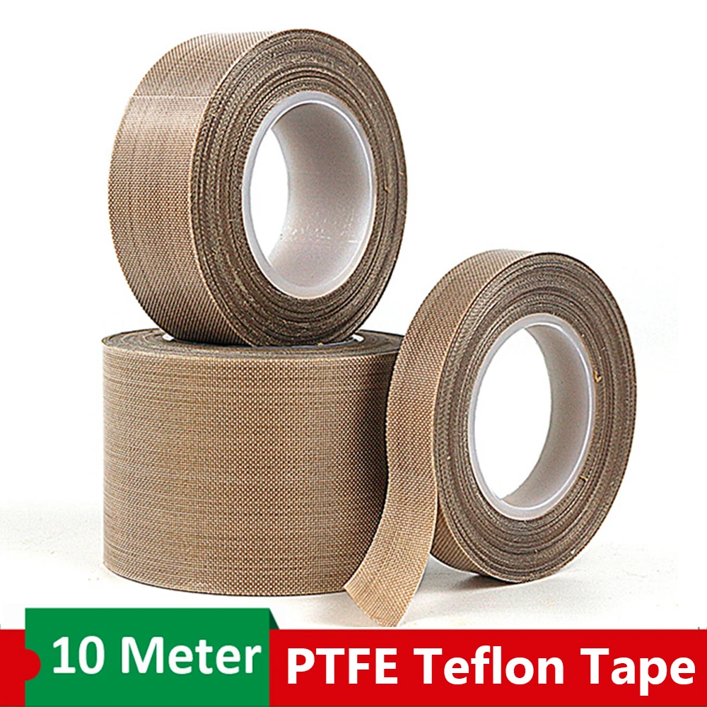 chains 10M Tape Electrical Practical Insulating High Temperature Resistant PTFE Tape Vacuum Sealer Flame Retardant Wear Resistan Furniture Pads