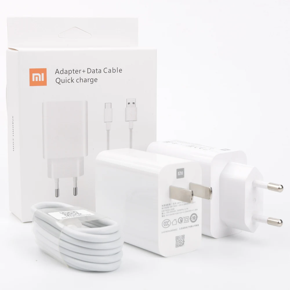 65w usb c charger xiaomi Fast charger 27W Original EU QC 4.0 turbo quick charge adapter usb type c cable for mi 9 9t pro k20 pro mi note 10 lite quick charge 2.0