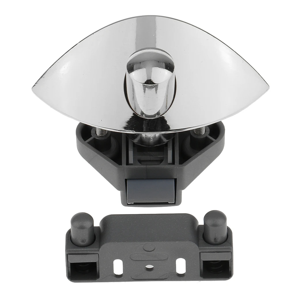 Keyless Push Button Cabinet Latch for RV Caravan Cupboard Motorhome Boat, Cutting Hole: 20mm