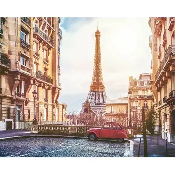 

SELILALI Paris Towel Street Landscape Painting By Numbers DIY Framed 60x75cm Picture By Number Acrylic Color Canvas Home Decor