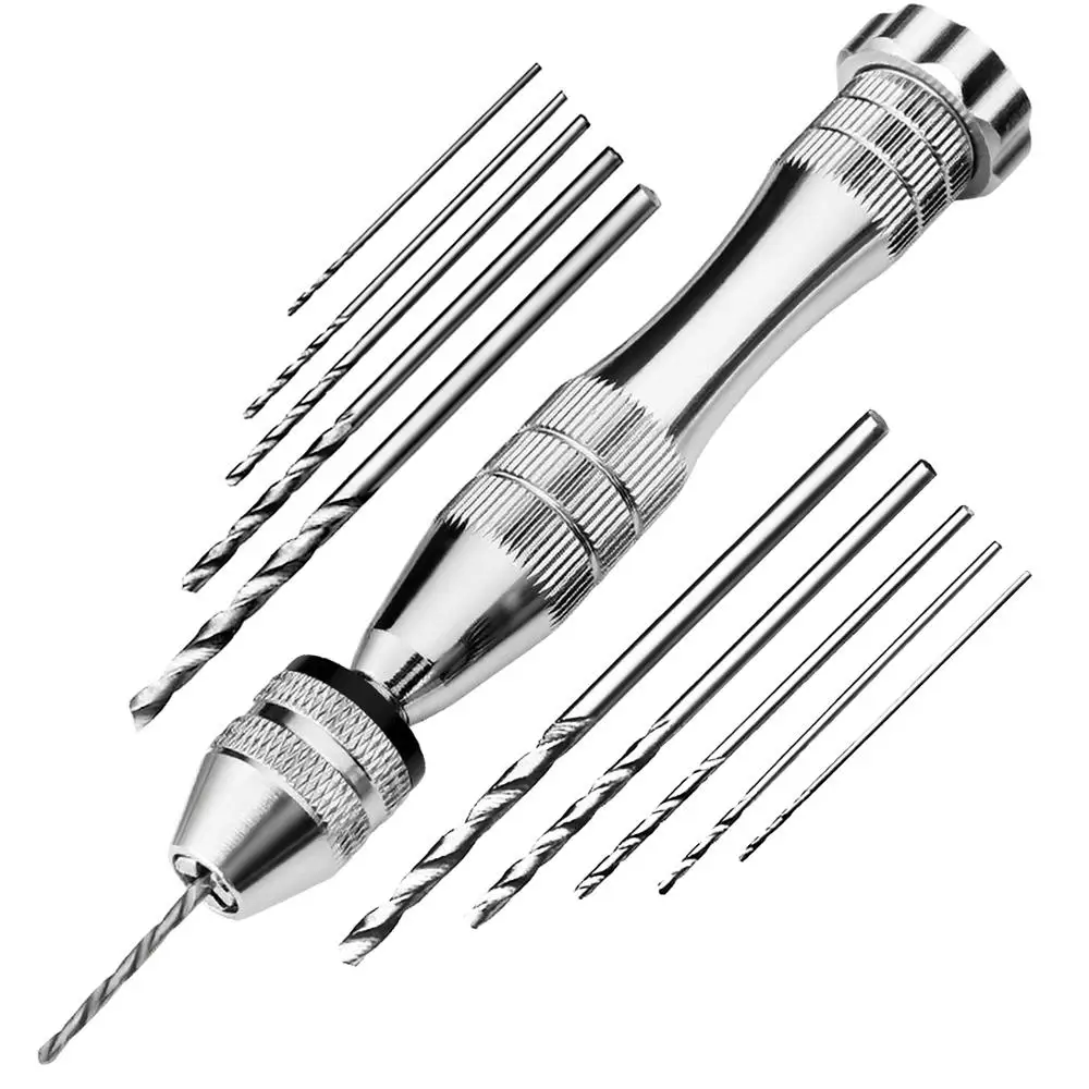 

Ручной сверлильный инструмент, ручной спиральный Янтарный резьбовой сверлильный станок для деревообработки, сверло диаметром 0,8-3,0 мм