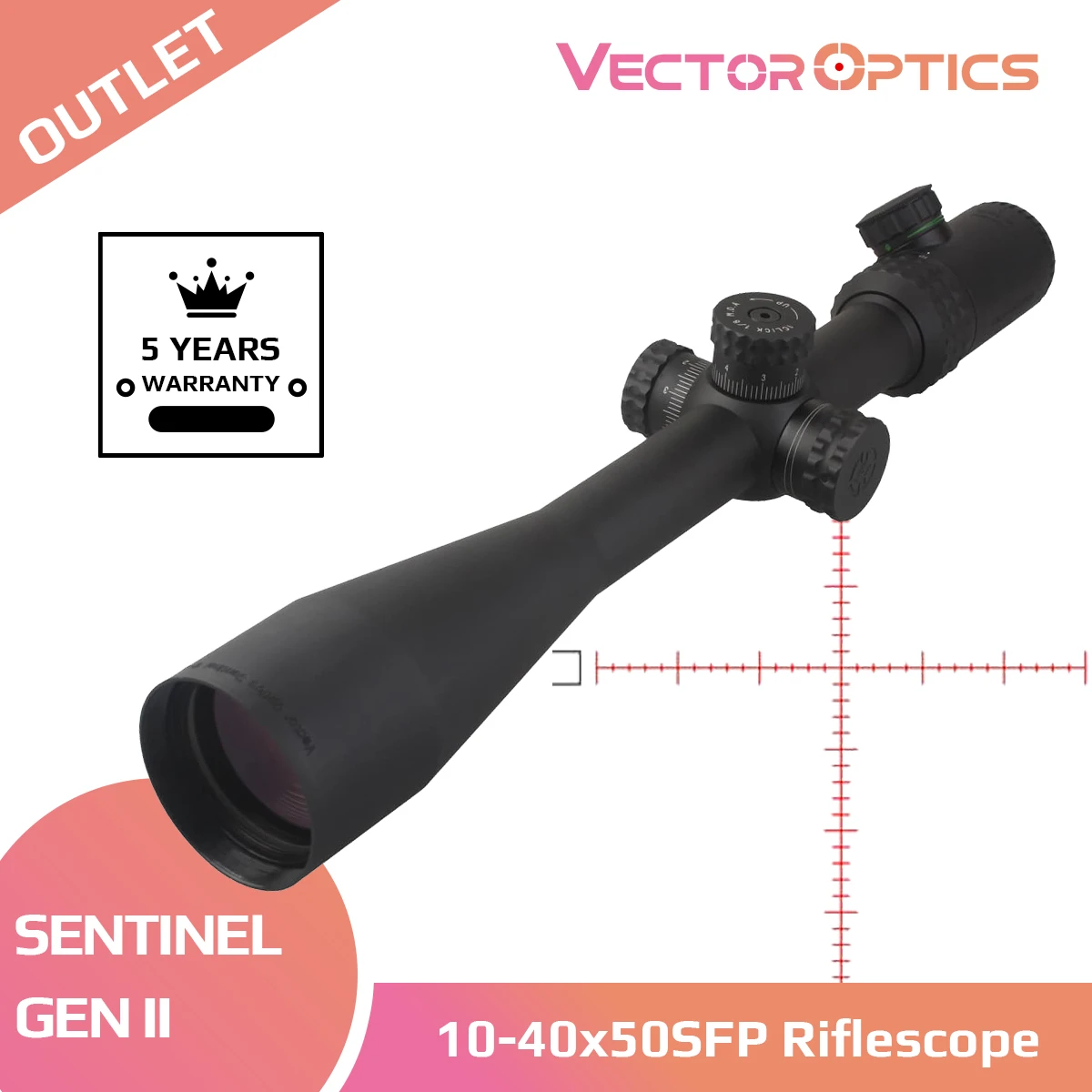 Vector Optics Sentinel 10 40x50 Hunting Riflescope Optical Rifle Scope vector-optics-sentinel-10-40x50-hunting-riflescope-optical-rifle-scope