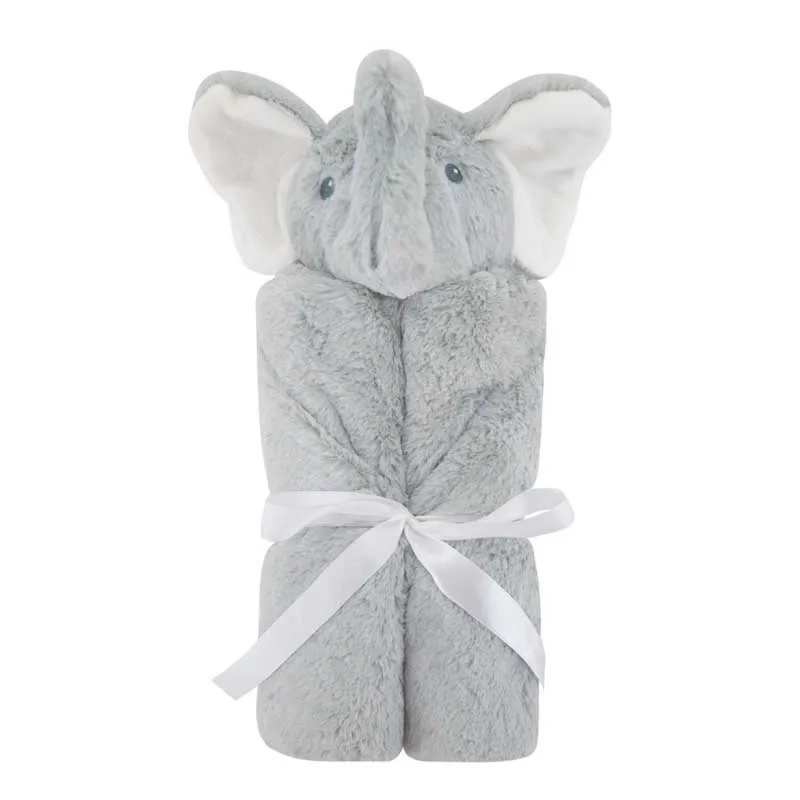 grey elephant Детские одеяла, детские постельные принадлежности, зимняя пеленка для новорожденных, мягкая, теплая, Коралловая, флисовая, плюшевая, животные, Ранняя развивающая мягкая игрушка 76x76 см - Цвет: grey elephant