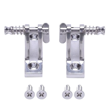 

2PCS Durable Boat Deck Hinge Corrosion and Rust Resistant 90 Degree Boat Deck Hinge with Quick Release Pin Stainless Steel Screw
