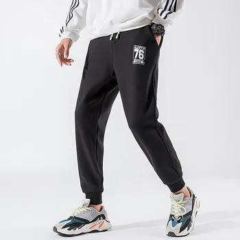 

Men's autumn trousers with feet Slim casual pants sports trousers loose overalls Korean trend pants