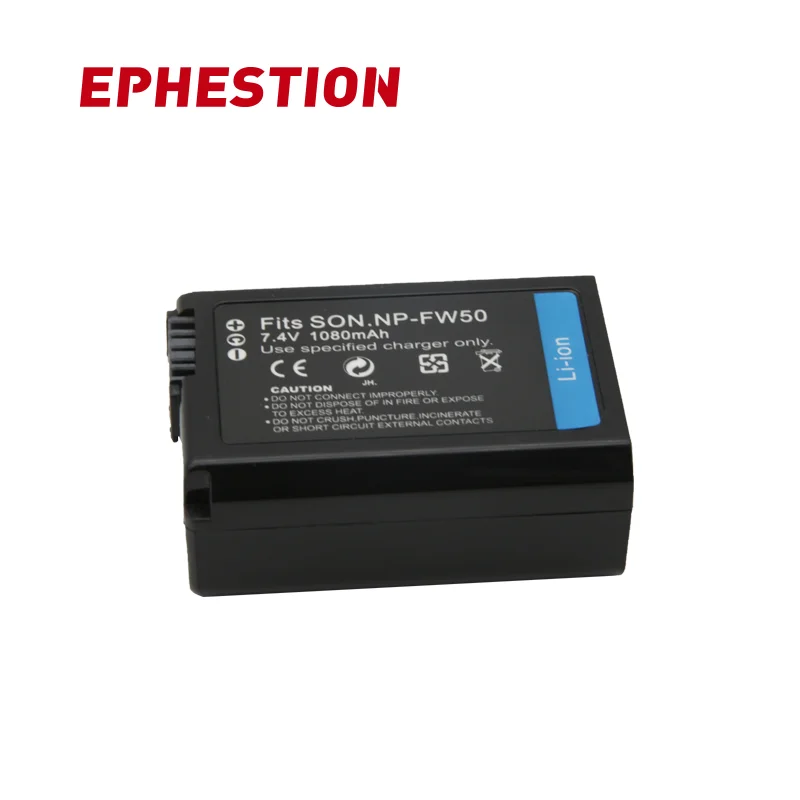 EPHESTION NP FW50 Батарея AKKU для sony NEX 7 5N 5R F3 3D Alpha a5000 a6000 DSC RX10 a7II|Цифровые аккумуляторы| |
