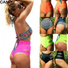 Meihuida шорты для женщин, высокая талия, бикини, плавки, купальные плавки для лета, одежда для плавания, 5 цветов на выбор